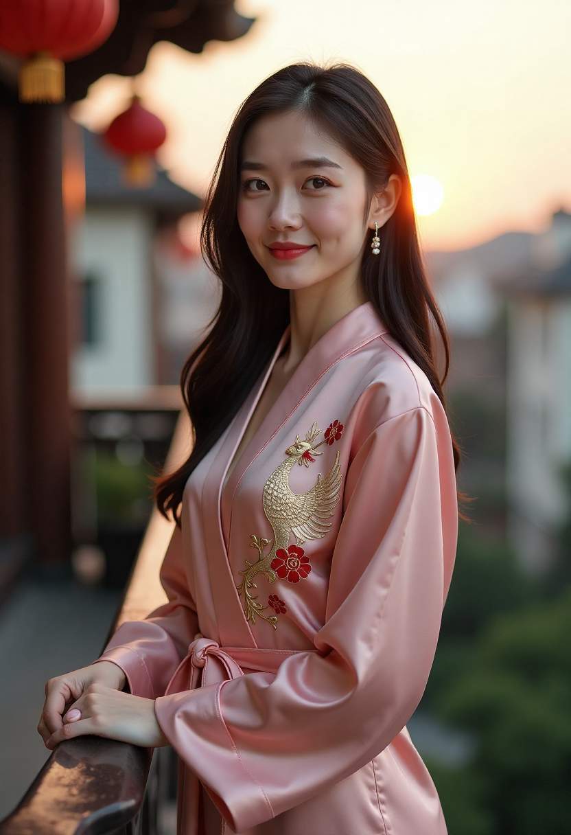 橘色窗帘